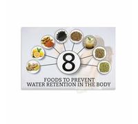 SSOPTMCB Foods for Hydration Poster Nutrition Chart Healthy Eating Guide for Kitchen Decor Home Office Wellness Lifestyle(Framed,08x12inch(20x30cm))