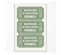 SSOPTMCB Funny Bathroom Wall-Art Shower Karaoke Canvas Print Cute Quote for Guestroom Restroom(Framed,16x24inch(40x60cm))