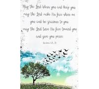 SSOPTMCB Gift Poster May The Lord Bless You and Keep You Numbers 6 24 Wall-Art for Bedroom Baptism Wedding Gift(Framed,12x18inch(30x45cm))