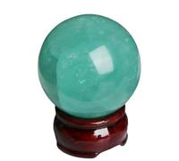 SSOPTMCB Green Fluorite Sphere Ball Quartz Crystal Sculpture Figurine Minerals Stone Gemstone Home Decoration Ornaments Gifts,80-90mm Gemstone Stone