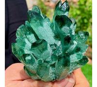 SSOPTMCB Green Ghost Crystal Cluster Jewelry Ornaments (Size : 300-350g) Gemstone Stone