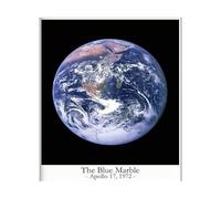 SSOPTMCB Iconic Space Photos Canvas Wall-Art, Framed Pale Blue Dot Earthrise Hubble Deep Field with Carina Nebula for Living Room Office Decor(Unframed,08x12inch(20x30cm))