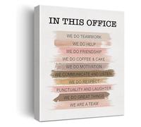 SSOPTMCB Inspirational Teamwork Wall-Art Diversity Quote Print In This Office We Do Teamwork for Office Home Workplace Decor(Unframed,08x12inch(20x30cm))
