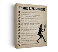 SSOPTMCB Inspirational Tennis Poster Motivational Wall-Art for Athletes Mindset Focus and Determination Home Office Gym Decor(Framed,16x24inch(40x60cm))