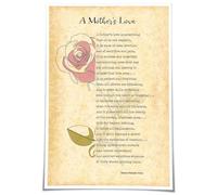 SSOPTMCB Inspirational Wall-Art: A Mother's Unconditional Love, Vertical Print for Bedroom, Soothing Decor about Family and Devotion(Framed,08x12inch(20x30cm))