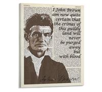 SSOPTMCB John Brown Inspirational Quote, Black History Month Wall-Art Poster, Abolitionist Educational Decor for Classroom and Home Office(Unframed,12x18inch(30x45cm))