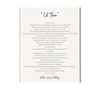 SSOPTMCB Let Them Poem Canvas Print - Inspirational Wall-Art About Letting Go, Serene Quote for Bedroom, Space or Counseling Office Decor(Framed,08x12inch(20x30cm))