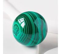 SSOPTMCB Malachite Quartz Crystal Sphere Gemstone Ball with Stand Sculpture Figurine,Green,45~50mm Gemstone Stone