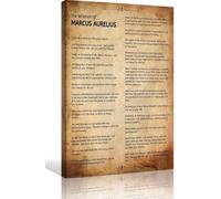 SSOPTMCB Marcus Aurelius Quote Wall-Art Stoic Philosophy Print on Canvas Vintage Inspirational Poster for Office Study Library Home Decor(Framed,12x18inch(30x45cm))