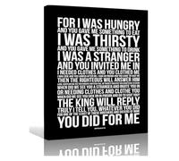 SSOPTMCB Matthew 25 Bible Verse, Well Done and Faithful Servant Wall-Art, Christian Inspirational Print for Home Office, Gift(Unframed,12x18inch(30x45cm))