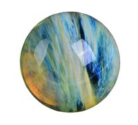 SSOPTMCB Melting Quartz Crystal Balls,Yellow Smelting Decorative Ball with Stand, Prop Ornaments Home Decor Prosperous Invite Wealth,18~19cm Gemstone Stone