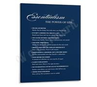 SSOPTMCB Minimalism Art Poster Motivational Quotes for Focus Discipline and Intentional Living(Framed,12x18inch(30x45cm))