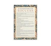 SSOPTMCB Minimalist Motivational Wall-Art, Set of Success Principles Quote Posters for Contemporary Home Office Decor(Framed,12x18inch(30x45cm))
