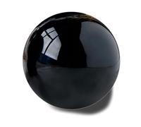 SSOPTMCB Obsidian Crystal Ball for Fengshui Black Divination Sphere, Home Decoration Polished with Wooden Base,80mm Gemstone Stone