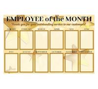SSOPTMCB Office Motivation Poster Employee Of The Month Star Award For Workplace Recognition Business Appreciation Gift Break Room Decor(Framed,16x24inch(40x60cm))
