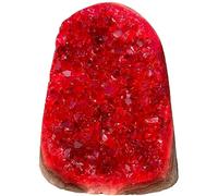 SSOPTMCB Orange Geode Cluster (300-400g/0.66-0.88lb) - 5-10cm Spiritual Crystal for Home & Office, Rock Decor Gemstone Stone