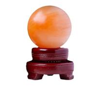 SSOPTMCB Orange Moonstone Ball with Stand, Polished Crystal Sphere for Wicca Divination Home Decoration,65~70mm Gemstone Stone