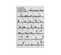 SSOPTMCB Pilates Training Chart | Large Poster of Mat and Equipment Exercises | Workout Routine Guide for Fitness, Yoga and Pilates Enthusiasts(Unframed,12x18inch(30x45cm))