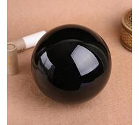 SSOPTMCB Polished Black Obsidian Crystal Ball Home Decor Ornaments 1pcs (Size : 70-80mm) Gemstone Stone