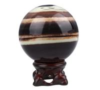 SSOPTMCB Polished Crystal Sphere Ornament Purple Robe Jade Ball Home Orb Decor Crafts for Witchcraft Balancing,60~70mm Gemstone Stone