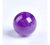 SSOPTMCB Purple Crystal Balls Amethyst Decorative Ball for Home Decoration Sphere with Stand Fengshui Divination Ornaments for Women Gift,28~30mm Gemstone Stone