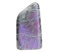 SSOPTMCB Purple Flash Labradorite Moonstone Rough Stones Crystals Irregular Polished Quartz Gemstone for Gift Home Decor,400-500g Gemstone Stone