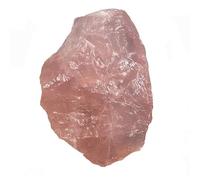 SSOPTMCB Raw Rose Quartz Crystals, Rough Stones Crystal for Tumbling, Cabbing, Home Decoration, Polishing, Wicca &,150~200g Gemstone Stone