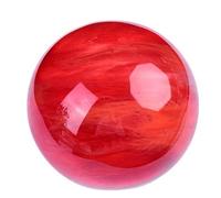 SSOPTMCB Red Crystal Ball Clear Smelt Quartz Ruby Sphere Melting Gemstone for Feng Shui Divination,2.8in(7cm) Gemstone Stone