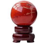 SSOPTMCB Red Jasper Crystal Ball Ornaments Raw Stone Polished Seven Star Array Home Decoration,Dia.2.8in Gemstone Stone