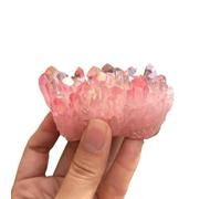SSOPTMCB Rose Flame Halo Quartz Crystal Cluster Furniture Ornaments Gift Gemstone Stone