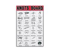 SSOPTMCB Sailor's Knots Art Board Wood Wall Decor Gift for Maritime Enthusiast(Unframed,16x24inch(40x60cm))