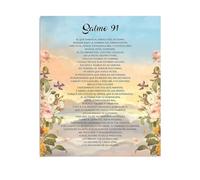 SSOPTMCB Salmo 91 Vintage Christian Art Poster Inspiring Bible Verse for Home Office Church Living Room Bedroom Rustic Wall Decor(Framed,08x12inch(20x30cm))