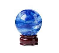 SSOPTMCB Smelting Crystal Ball Ornaments, All Wishes Will be Fulfilled, Luck Will Come, Blue,Blue-40mm Gemstone Stone