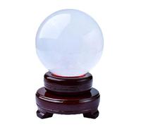 SSOPTMCB Sphere of Iceland, White Glass Ball, Polished Crystals, Calcite, sumpnetization, Collection Ornaments for The Home,100mm Gemstone Stone