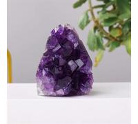 SSOPTMCB Stone Amethyst Cluster Purple Quartz Crystal Geode Irregular Point Wand Rock Ornaments (Size : 100-150g) Gemstone Stone