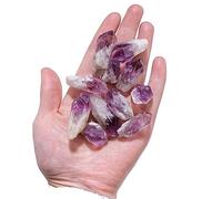 SSOPTMCB Stone Amethyst Tooth Raw Crystal Point Rough Purple Quartz Jewelry DIY Home Decoration Ornaments Gemstone Stone