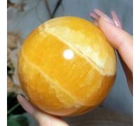 SSOPTMCB Stone Crystal Orange Calcite Balls Home Decor Room Gemstone Stone