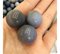 SSOPTMCB Stone Gray Agate Ball Crystal Home Decoration(3pc) Gemstone Stone