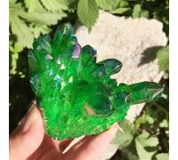 SSOPTMCB Stone Green Flame Quartz Crystal Cluster, Wedding Decoration, Aquarium Decoration(210-300g) Gemstone Stone