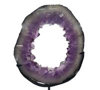 SSOPTMCB Stone Purple Geode Ore Crystal Cluster Home Office Decoration Gift (Size:1.0-1.5kg) Gemstone Stone