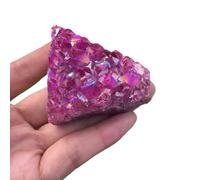 SSOPTMCB Stone Red Flame Halo Quartz Crystal Cluster Specimens Furniture Office Ornaments Gifts Gemstone Stone