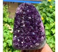 SSOPTMCB Stone Uruguary Purple Amethyst Cluster Geode Crystal Decoration(150-200g) Gemstone Stone