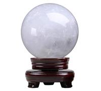 SSOPTMCB Stone White Quartz Ball, Crystal Divination Ball(Size:1.3-1.5kg) Gemstone Stone