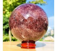 SSOPTMCB Strawberry Quartz Crystal Sphere Crystals Ornaments (Size : 1400-1500g) Gemstone Stone