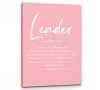 SSOPTMCB Team Leader Motivational Canvas Art Inspirational Wall Decor for Office Study Room Decor Leadership Quote Print Best Corporate Gift Award(Unframed,16x24inch(40x60cm))