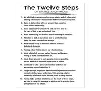 SSOPTMCB The Mindful Path Poster - Essential Practices for Emotional Well-being, Serene and Inspiring Canvas Art for Home, Office or Studio(Unframed,12x18inch(30x45cm))