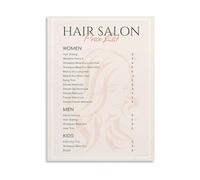 SSOPTMCB The Nail Salon Canvas Poster, Artistic Service Menu Wall-Art for Beauty Business, Grand Opening(Unframed,08x12inch(20x30cm))