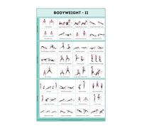 SSOPTMCB The Ultimate Bodyweight Workout Poster - 30-Day No Equipment Fitness Challenge, Home Training Chart & Progress, Gift for Fitness Lovers(Unframed,08x12inch(20x30cm))