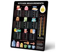SSOPTMCB Time-Saver Kitchen Conversion Poster - All-in-One Baking & Cooking Measurement Chart, Handy Wall-Art for Home Cooks and Bakers(Unframed,12x18inch(30x45cm))