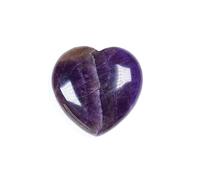 SSOPTMCB Various Materials Gemstones Rose Quartz Crystals Love Heart Shaped Amethyst Home Decoration (Color : Amethyst) Gemstone Stone
